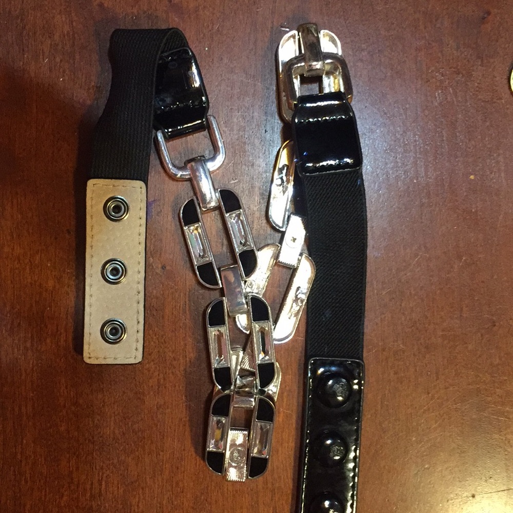 Black silver belt 29” plus